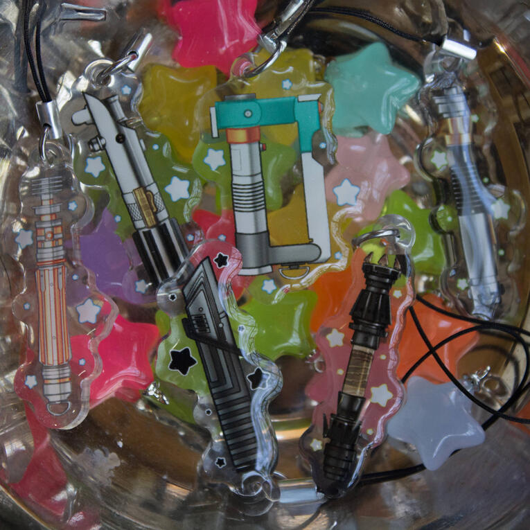 Laser Sword Hilt Mini Charms