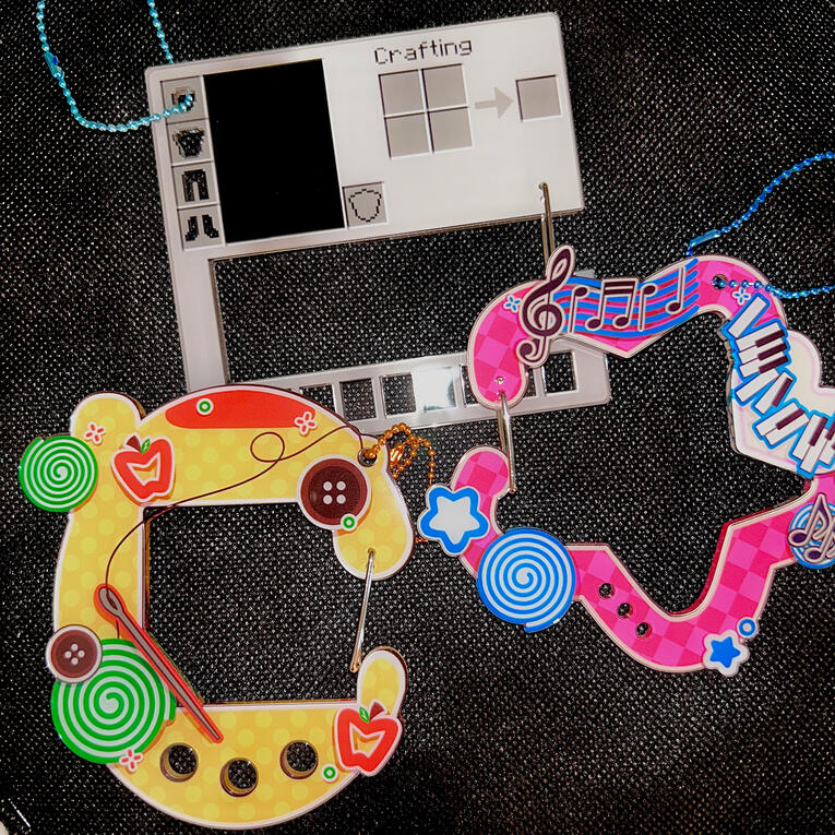 Acrylic Carabiners, various designs